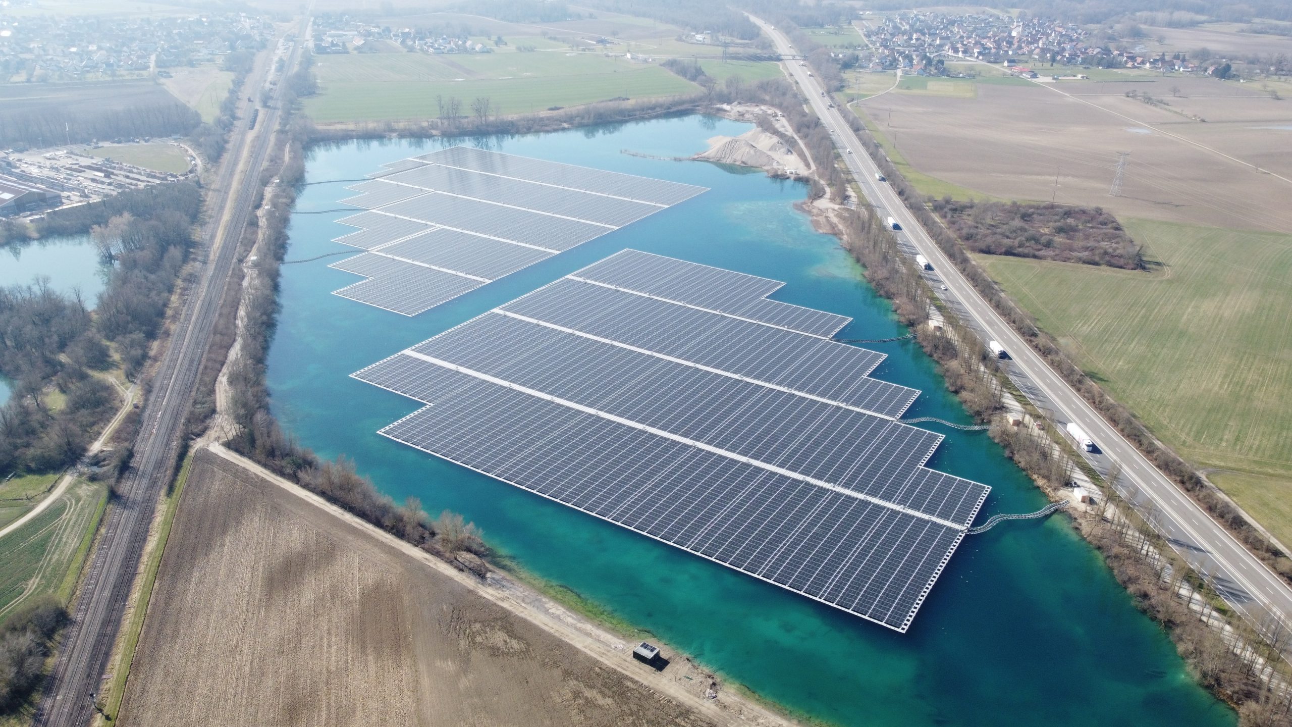 Centrale photovoltaïque flottante Leutenheim - Générale du Solaire