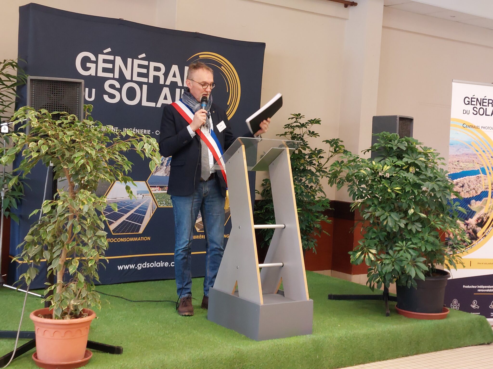 Inauguration Parc photovoltaïque Gron