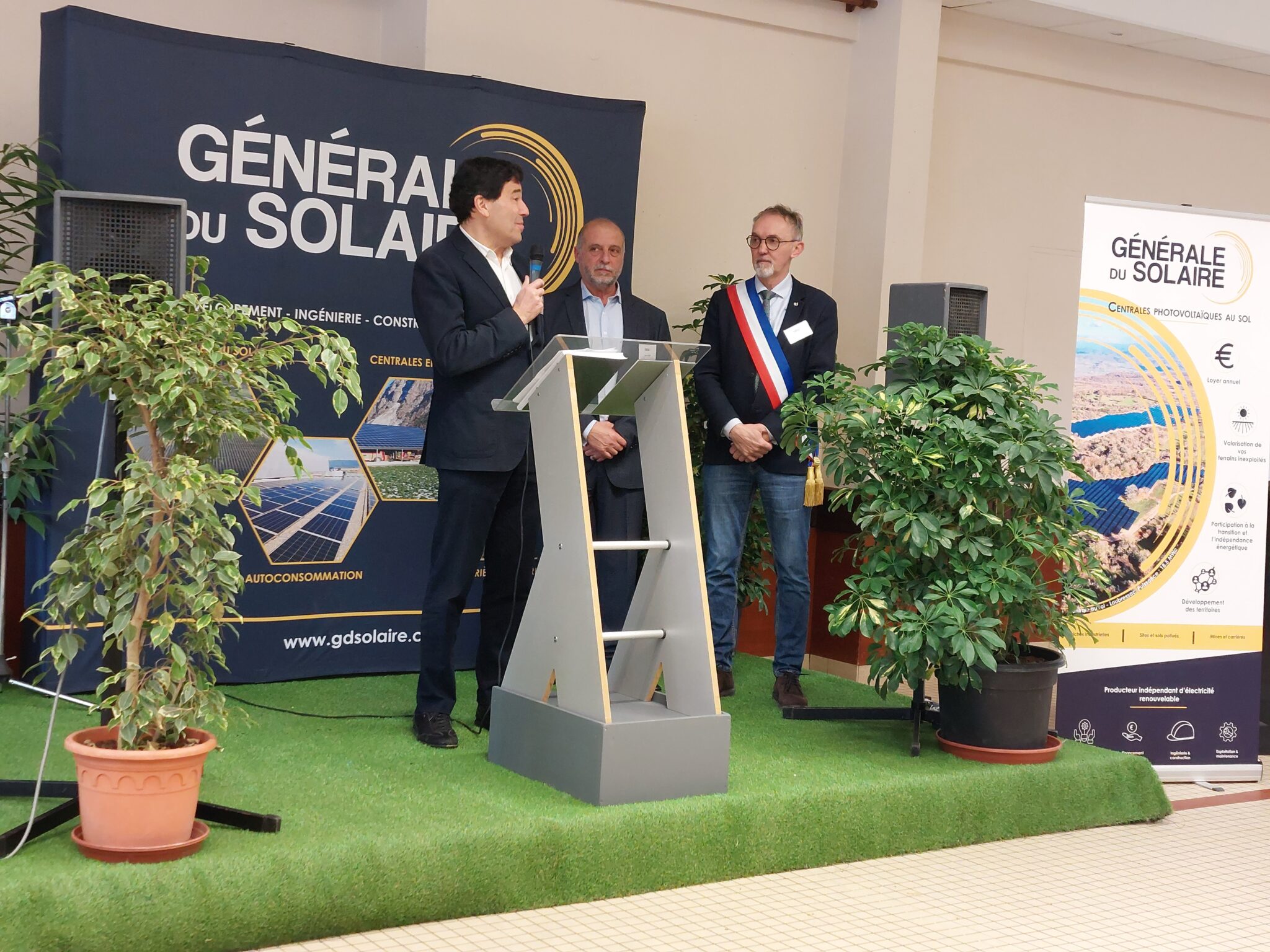 Inauguration Parc photovoltaïque Gron