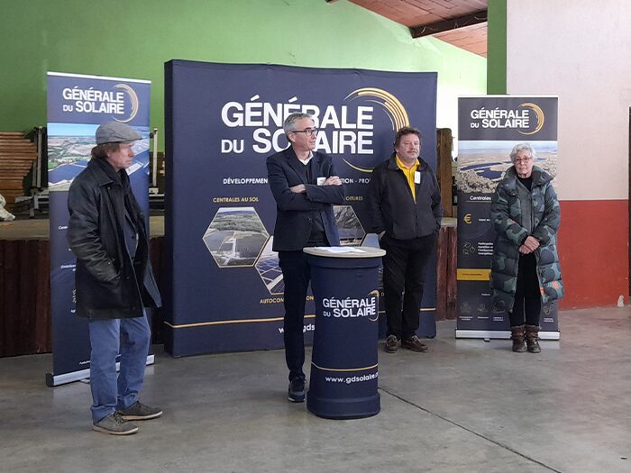 Inauguration parc solaire Luc-sur-Aude