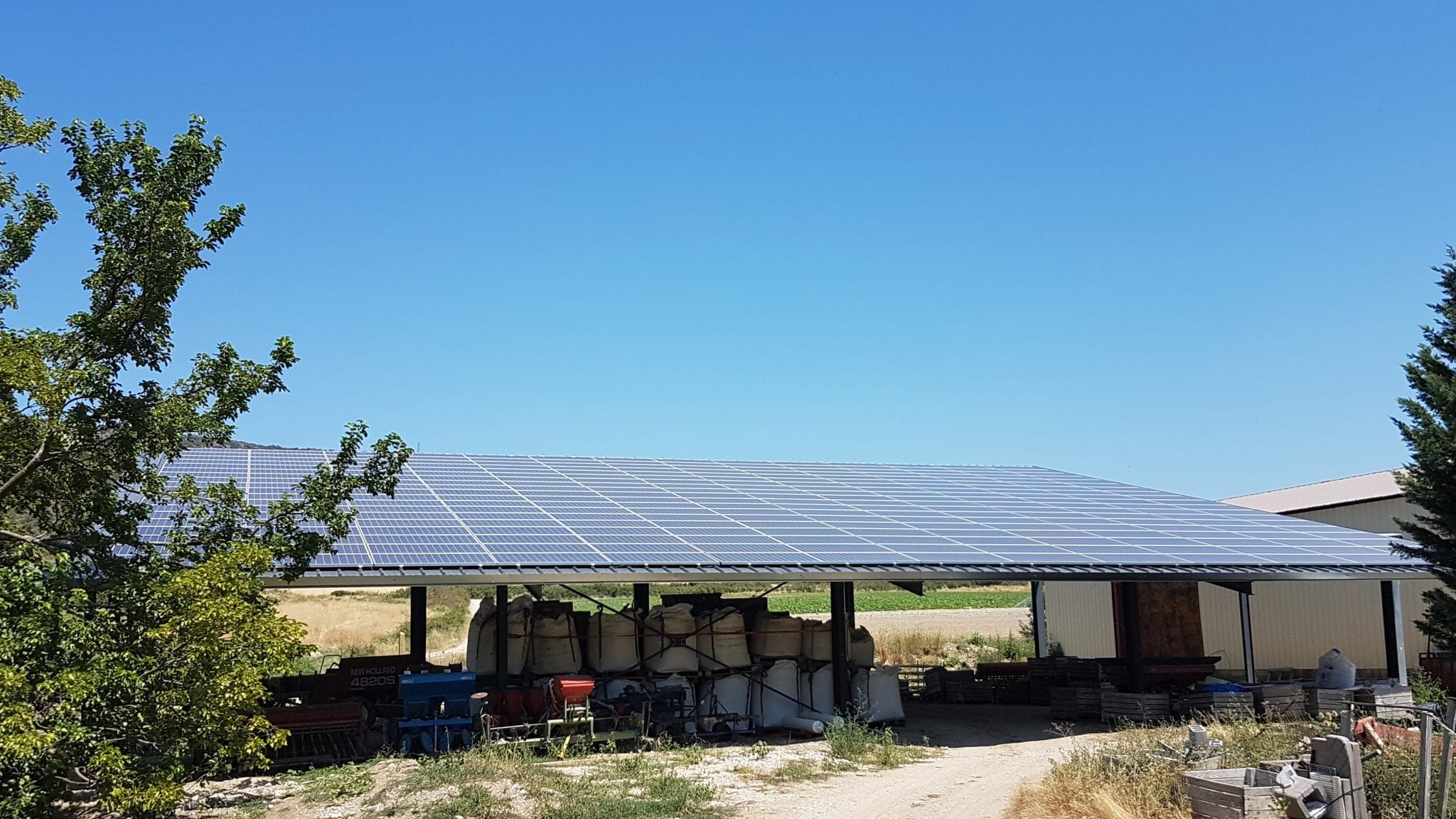 Hangar agricole photovoltaïque Richaud - Générale du Solaire