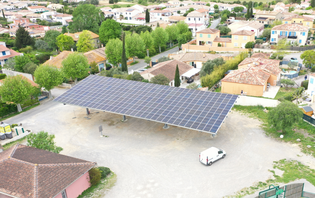 Ombrières photovoltaïques Moussan - Générale du Solaire