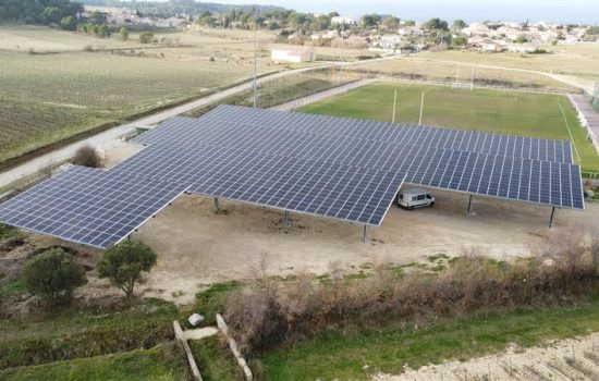 Ombrières photovoltaïques Moussan - Générale du Solaire