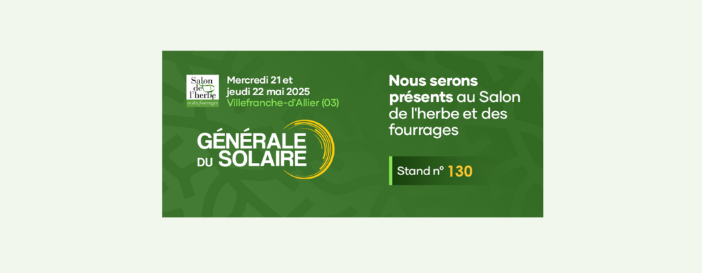 Salon de l’herbe et des fourrages 2025 à Villefranche-d'Allier !