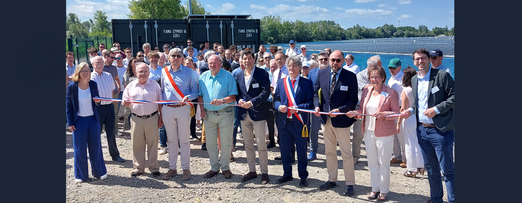 Inauguration du parc solaire flottant de Leutenheim