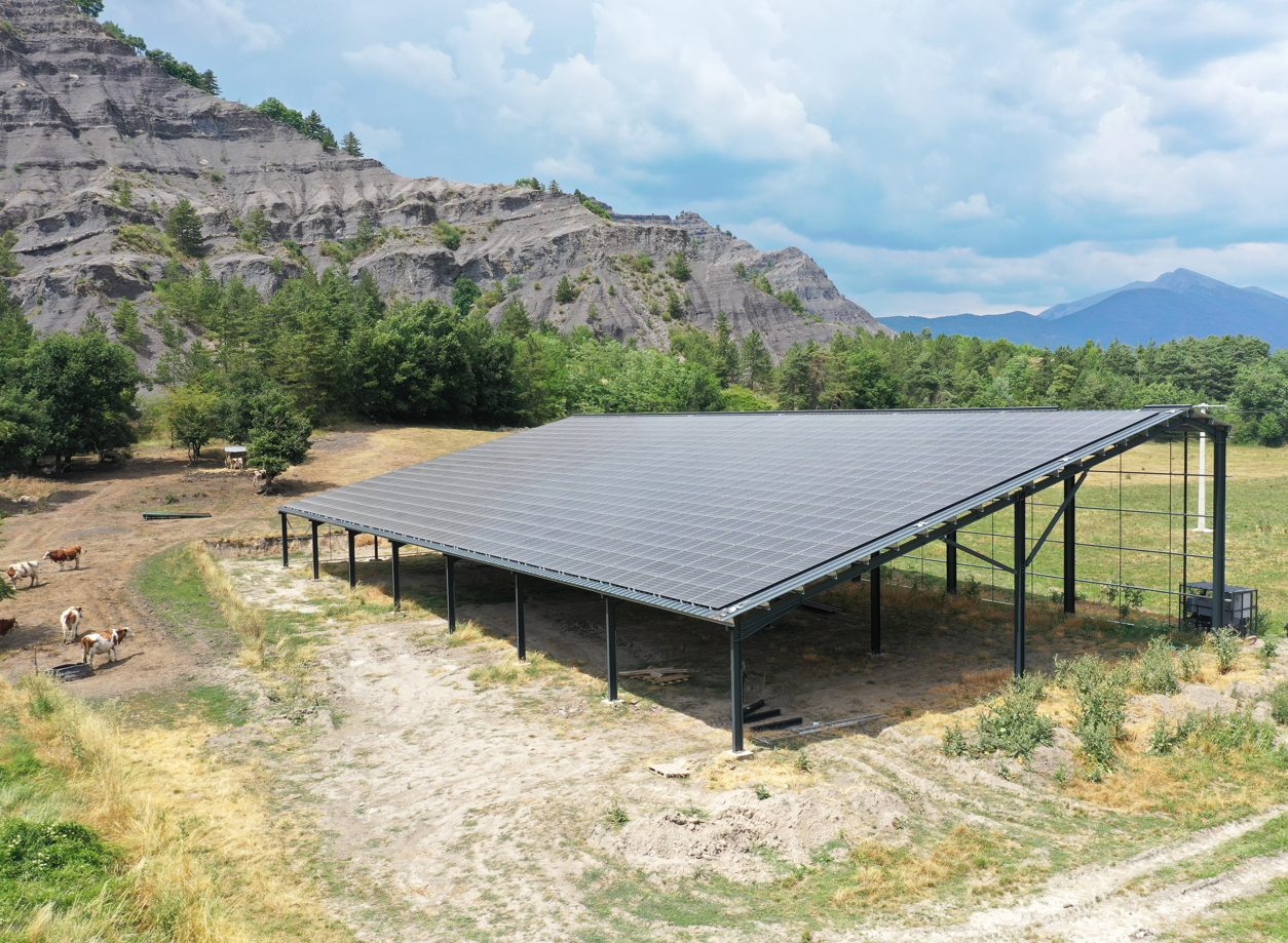 Bâtiment agricole photovoltaïque Tron - Générale du Solaire