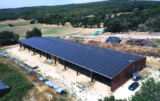 Bâtiment agricole photovoltaïque Gaec du Mourre Negre - Générale du Solaire