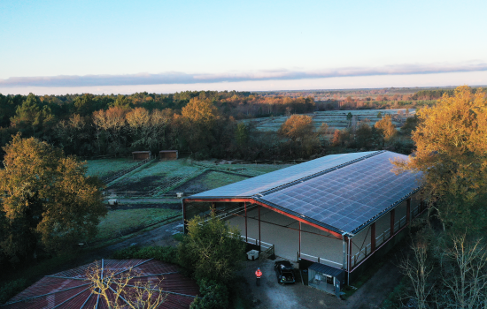 Bâtiment agricole photovoltaïque Haras du Mascaret - Générale du Solaire
