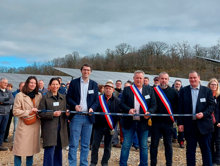 Inauguration du parc solaire de Mantry