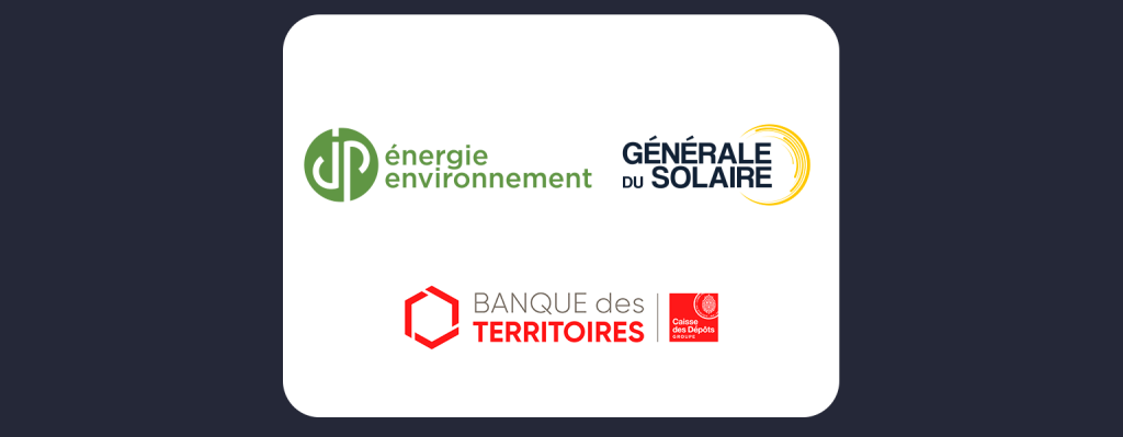 JP Energie Environnement et Générale du Solaire, avec la Banque des Territoires, initient un projet de rapprochement en vue de créer un leader du marché européen des énergies renouvelables