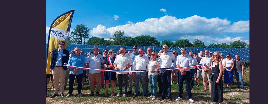 Inauguration du parc solaire de Laramière