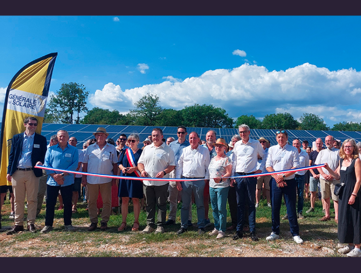Inauguration du parc solaire de Laramière