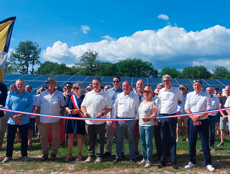 Inauguration du parc solaire de Laramière